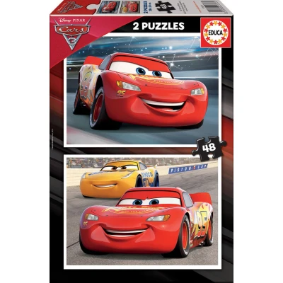 Afbeelding van Educa Disney Pixar Cars 3 Legpuzzel 2 x 48 Stukjes