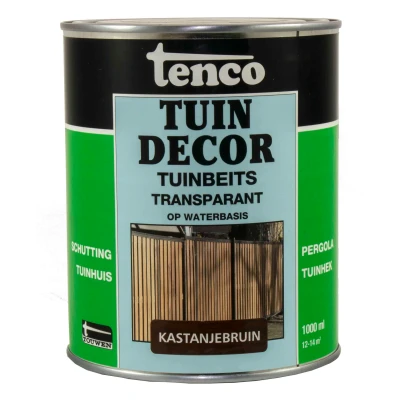 Afbeelding van Tenco Tuindecor Transparant 1 ltr kastanjebruin Buiten onderhoud
