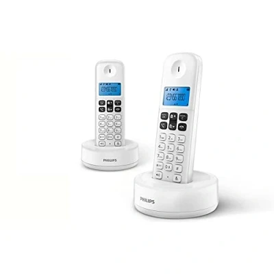 Afbeelding van Draadloze telefoon Philips D1612W/34 1,6&quot; 300 mAh GAP (2 pcs) Wit