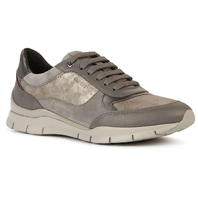Afbeelding van Geox D Sukie A, damessneakers, Dk Stone