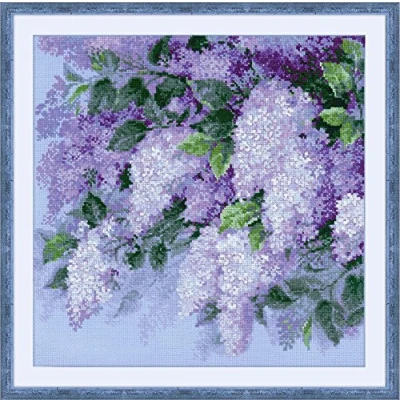 Afbeelding van Riolis borduurpakket Lilacs after the Rain 1533