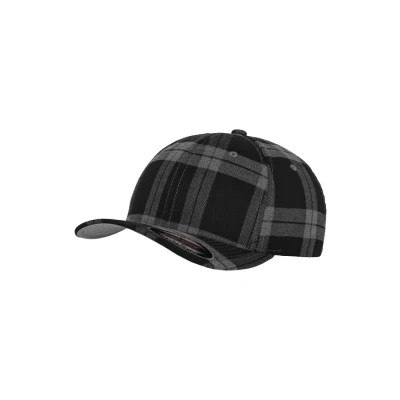 Afbeelding van Flexfit Tartan Pet, Maat: L/XL, Black