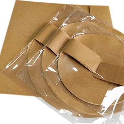 Afbeelding van 120 vellen Ø 15 cm + 20 22 cm, bakpapier, rond, perkament, hittebestendig, olie en lekvrij, anti aanbaklaag, bakpapier ongebleekt