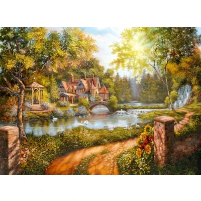 Afbeelding van Ravensburger Cottage by the River 500 Teile.