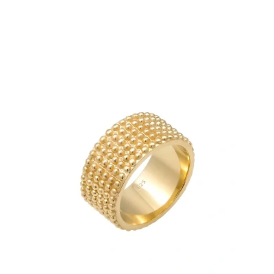Afbeelding van Elli Chunky Statement Ring goldcoloured, Dames, Maat: 52, Gold coloured