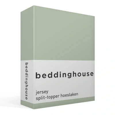 Afbeelding van Beddinghouse Splittopper Hoeslaken Jersey Green 180 x 200/220
