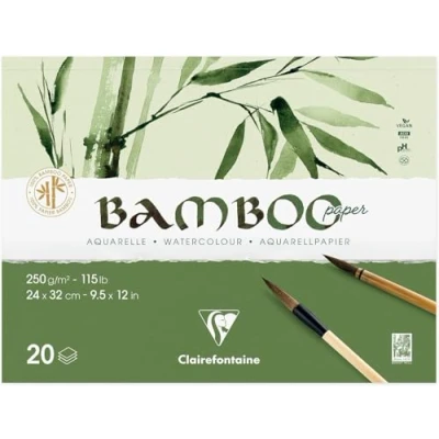Afbeelding van Clairefontaine Bamboo Aquarelle Paper 24x32cm 250g