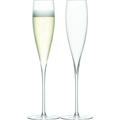Afbeelding van L.S.A. Savoy Champagne Flute 200 ml Set van 2 Stuks Transparent / Glass