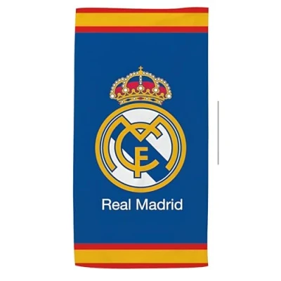 Afbeelding van New Import Real Madrid strandhanddoeken, 100% microvezel, sneldrogend en exclusief design (140 x 70 cm)