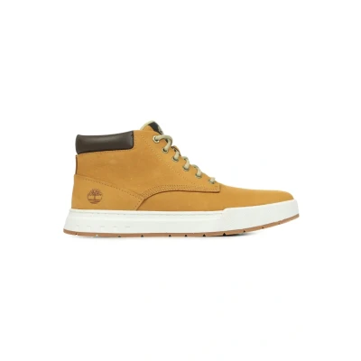 Afbeelding van Timberland Maple Grove Sneakers hoog, Heren, Maat: 41.5, Wheat nubuck Leer en textiel