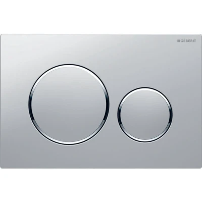 Afbeelding van Geberit Sigma20 bedieningsplaat, voor 2 toets spoeling, ringen chroom