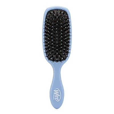 Afbeelding van Wet Brush Shine Enhancer Paddle Brush, Sky Hair Detangler met ultrazachte borstels, verrijkt natuurlijke arganolie, glanzend ontetangle en glad haar, nat of droog, voor alle haartypes