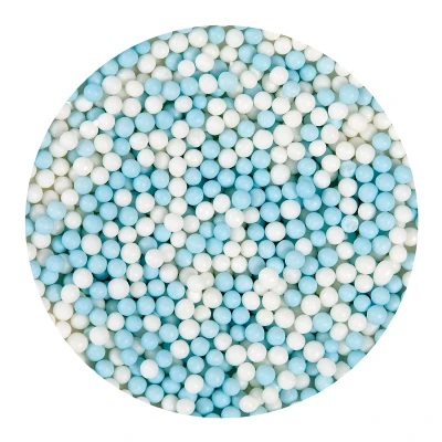 Afbeelding van BrandNewCake Zachte Parels Blauw/Wit 500gr.