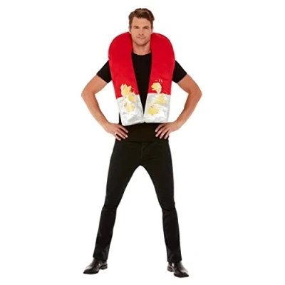 Afbeelding van Smiffy&#039;s Feesten &amp; Gelegenheden Kostuum Chick Magnet Man Rood One Size Carnavalskleding Verkleedkleding
