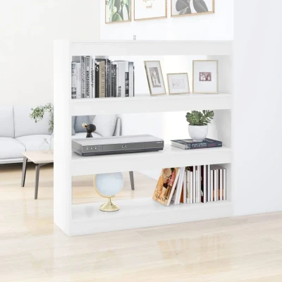 Afbeelding van Boekenkast/kamerscherm 100x30x103 cm wit