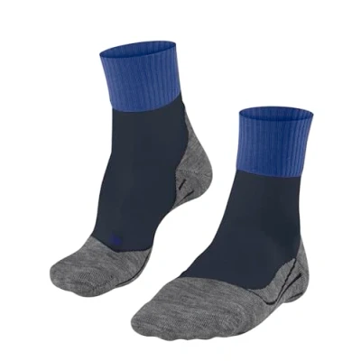 Afbeelding van FALKE TK2 Cool Short Wandelsokken anti blaren, medium padding functioneel garen sportsokken heren blauw Maat 39 41