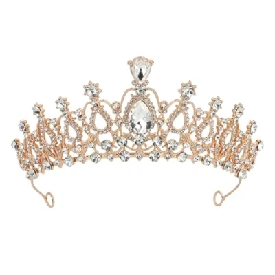 Afbeelding van Boland Metalen tiara Royal Sophia Volwassenen Vrouwen Koningin Prinses Miss verkiezing Royalty