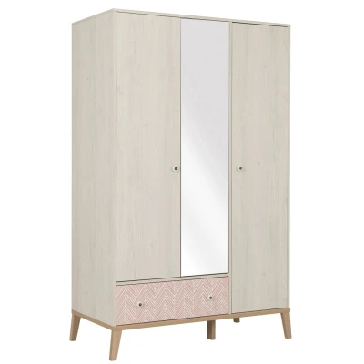Afbeelding van Gami Kledingkast 3 Deurs Wit 200,00cm x 60,00cm 102,00cm