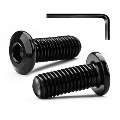 Afbeelding van MINHER M6 x 20 mm 10 stuks platte zeskantige verzonken schroeven bouten meubelbouten roestvrij staal A2 V2A volledige schroefdraad (met knopsleutel)