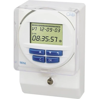 Afbeelding van ORBIS Zeitschalttechnik OB250512 Opbouwschakelklok Digitaal Weekprogramma, Dagprogramma 3000 W IP51