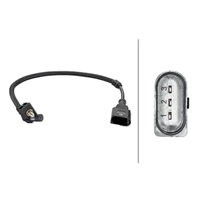 Afbeelding van HELLA 6PU 013 122 881 Impulsgever 3 Geluidsensor VOLKSWAGEN: Polo IV Hatchback, SEAT: Ibiza 3, SKODA: Fabia 2