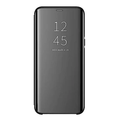 Afbeelding van Beschermhoes voor Samsung Galaxy s8, met klapstandaard, Clear View Cover Flip Case (zwart)
