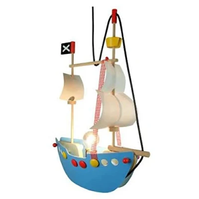 Afbeelding van Niermann Stand By Hanglamp Piratenschip Blauw 45cm