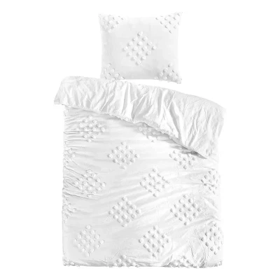 Afbeelding van Papillon Helsinki Dekbedovertrek Eenpersoons 140x200/220 cm Wit