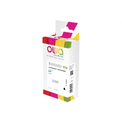 Image de OWA 20 ml noir compatible boîte remanufacturé cartouche d&#039;encre (alternative pour : HP 338) pour Officejet 100, 150, H470, K7100; Photosmart 7850, C3170, C3180, C3183, C3190, Pro B8350