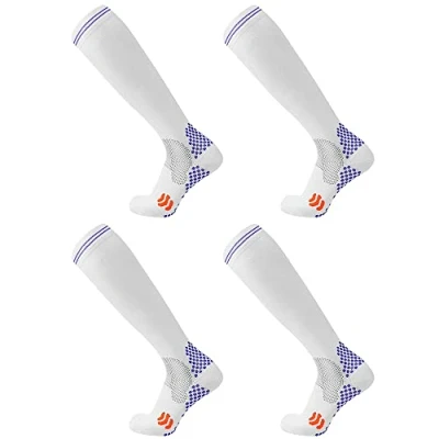 Afbeelding van Odtmger compressiesokken (20 30 mmHg) voor mannen en vrouwen Beste om de hele dag te dragen, betere doorbloeding (XXL, wit)