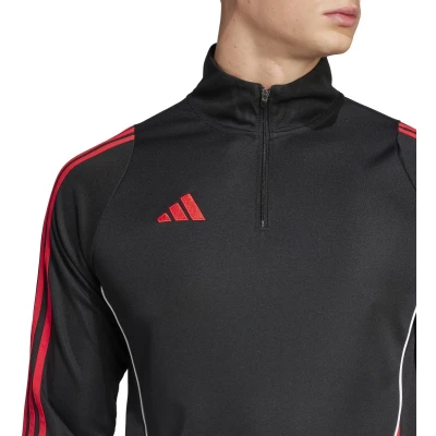 Afbeelding van adidas Performance TIRO24 Training TOP Longsleeve Black pure ruby, Heren, Maat: Medium, ruby
