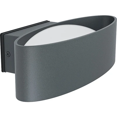 Afbeelding van EGLO Chinoa Wandlamp buiten LED 27 cm antraciet