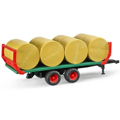 Afbeelding van Bruder Balentransporter met 8 ronde hooibalen