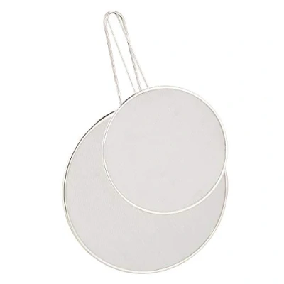 Afbeelding van Relaxdays spatdeksel gaas 25 &amp; 33 cm antispatdeksel voor pannen anti spat deksel set
