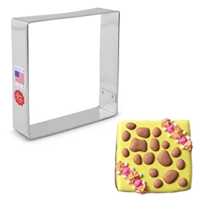 Afbeelding van Ann Clark Cookie Cutters vierkante koekjesvorm 8,9 cm