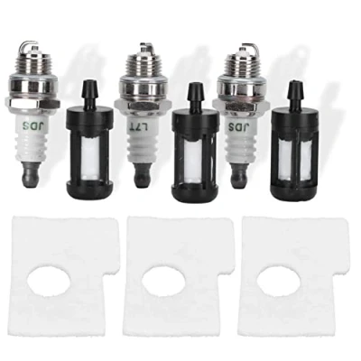 Afbeelding van Kaarsenset voor luchtfilter en brandstof kettingzaag STIHL MS180 MS170 018 017 MS 180 170, reserveonderdelen kettingzaag, + brandstoffilter kaars