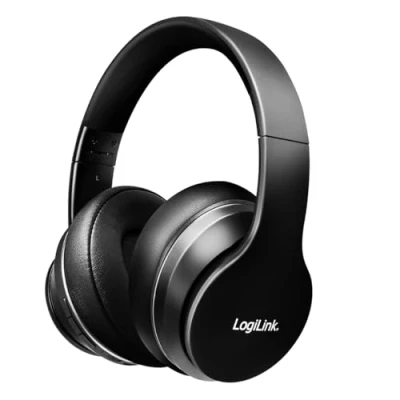 Afbeelding van LogiLink BT0053 Over Ear koptelefoon Bluetooth Stereo Zwart Noise Cancelling