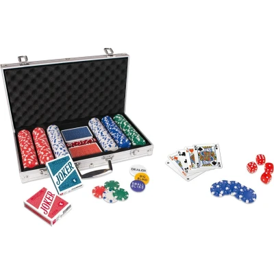 Afbeelding van Cartamundi Texas Hold&#039;em Entry Pokerset Aluminium Koffer 300 chips