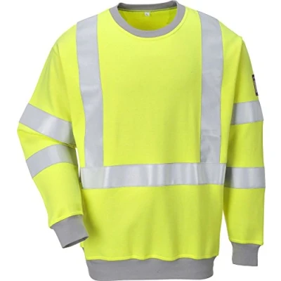 Afbeelding van Vlamvertragend Antistatisch Hi Vis Sweatshirt maat Large, Yellow