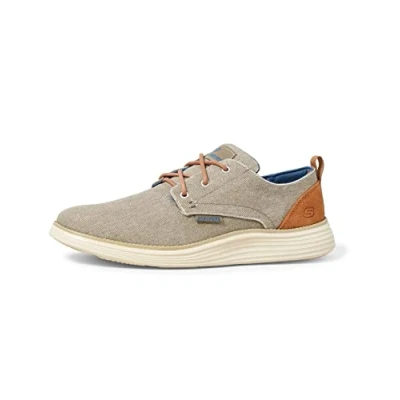 Afbeelding van Skechers Status 2.0 Pexton herensneakers, Taupe canvas