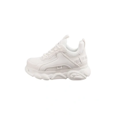 Afbeelding van Buffalo CLD CHAI Sneakers laag, Dames, Maat: 37, Triple white Textiel/ synthetisch