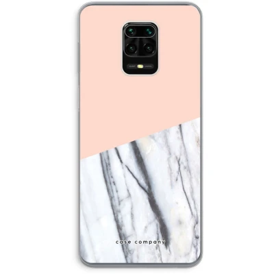 Afbeelding van Case Company® hoesje geschikt voor Xiaomi Redmi Note 9 Pro A touch of peach Soft Cover Telefoonhoesje Bescherming aan alle Kanten en Schermrand
