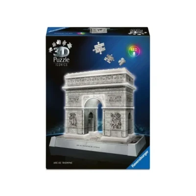 Afbeelding van Ravensburger Verlichte Arc de Triomphe 3D puzzel 216 stukjes