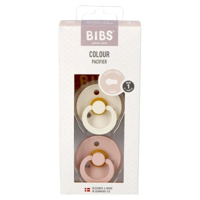 Image de Bibs 1 Sucette Duo Ivory&amp;blush