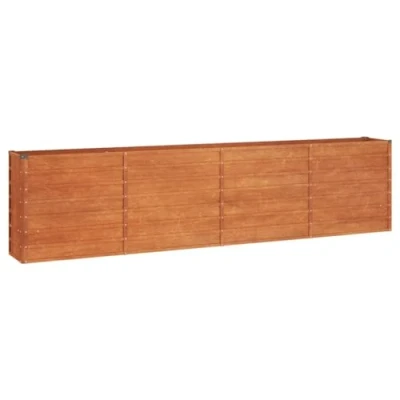 Afbeelding van vidaXL Verhoogd bed voor de tuin, roestkleurig, 320 x 40 77 cm, cortenstaal