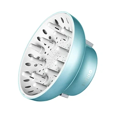 Afbeelding van GIHALI Universele diffuser voor krullend en golvend haar, accessoires haardroger, 4,4 6,6 cm, robuuste portemonnee, anti kroes (blauwe lagune)