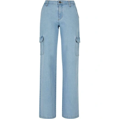 Afbeelding van Urban Classics HIGH Waist Flared Jeans, Dames, Maat: 28, Lighter washed