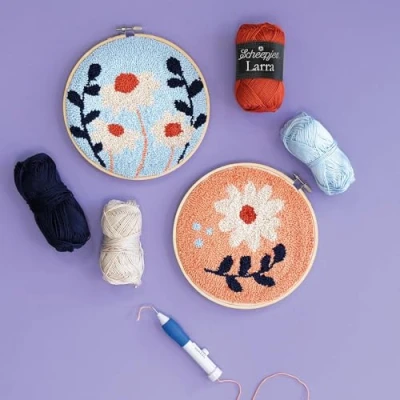 Afbeelding van Scheepjes Punch Needle Kit Flowers