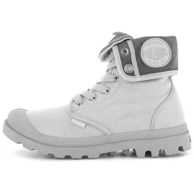 Afbeelding van Palladium Baggy Veterboots, Heren, Maat: 47, Vapor metal Textiel