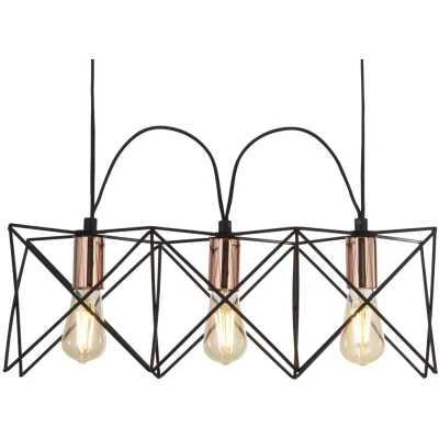 Afbeelding van Searchlight Anthea Hanglamp 55 X 19 146 Cm Zwart